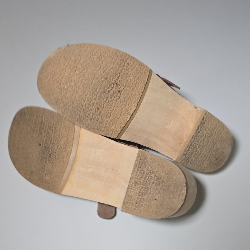 NWOT SIMSON Holland Leather And Wood Clogs - Picture 7 of 8